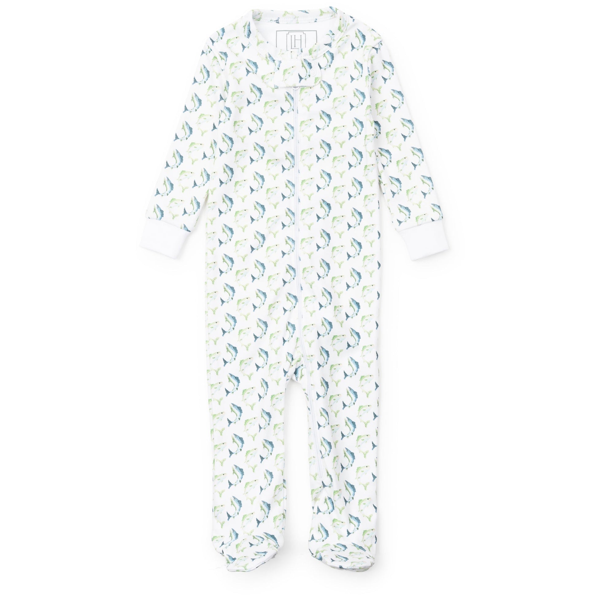 Parker Boys' Zipper Pajama - Jumping Trout
