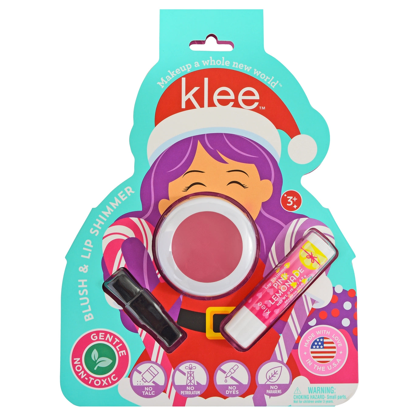 Klee Glacier Pop- Blush and Lip Shimmer Set