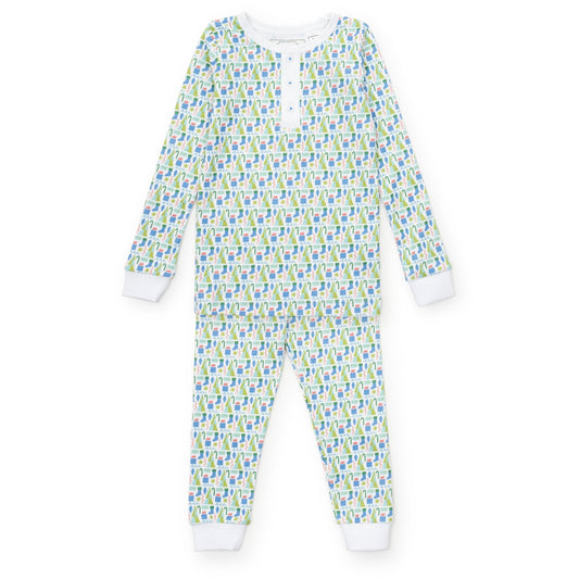 Jack Boys' Pajama Pant Set - Mod Holiday Blue