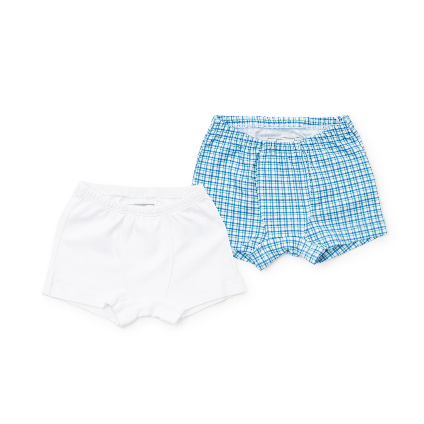 Lila and Hayes James Boys' Underwear Set - Hampton Plaid/White