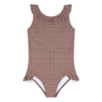 Minnow Girls Cafe Flora Ruffle Collar One Piece