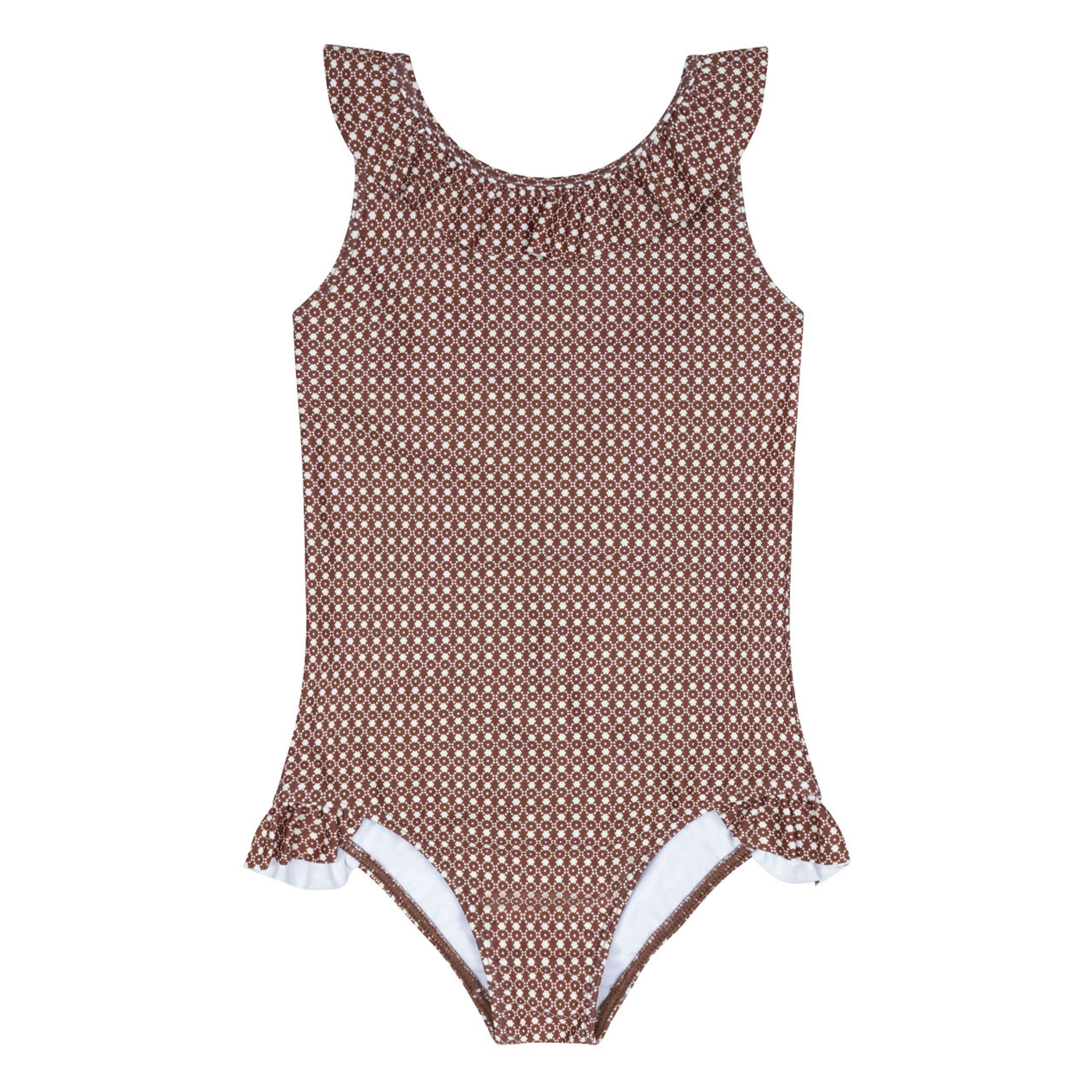 Minnow Girls Cafe Flora Ruffle Collar One Piece