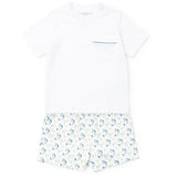 Lila and Hayes Walker Boys' Short Set - Jumping Trout