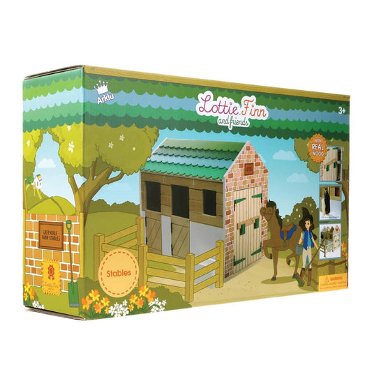 Lottie Dolls Wooden Stables Playset 