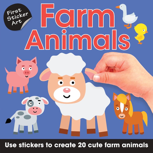 Sourcebooks First Sticker Art: Farm Animals