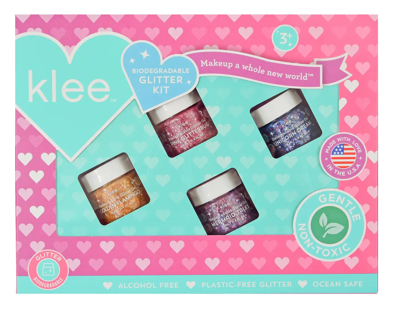 Klee Mermaid Party- 4 Piece Glitter Set