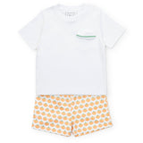 Lila and Hayes Walker Boys' Short Set - Harvest Pumpkin