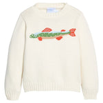 Little English Intarsia Sweater- Brook Trout