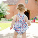 Lila and Hayes Benton Boys' Bubble - Patriotic Jeeps