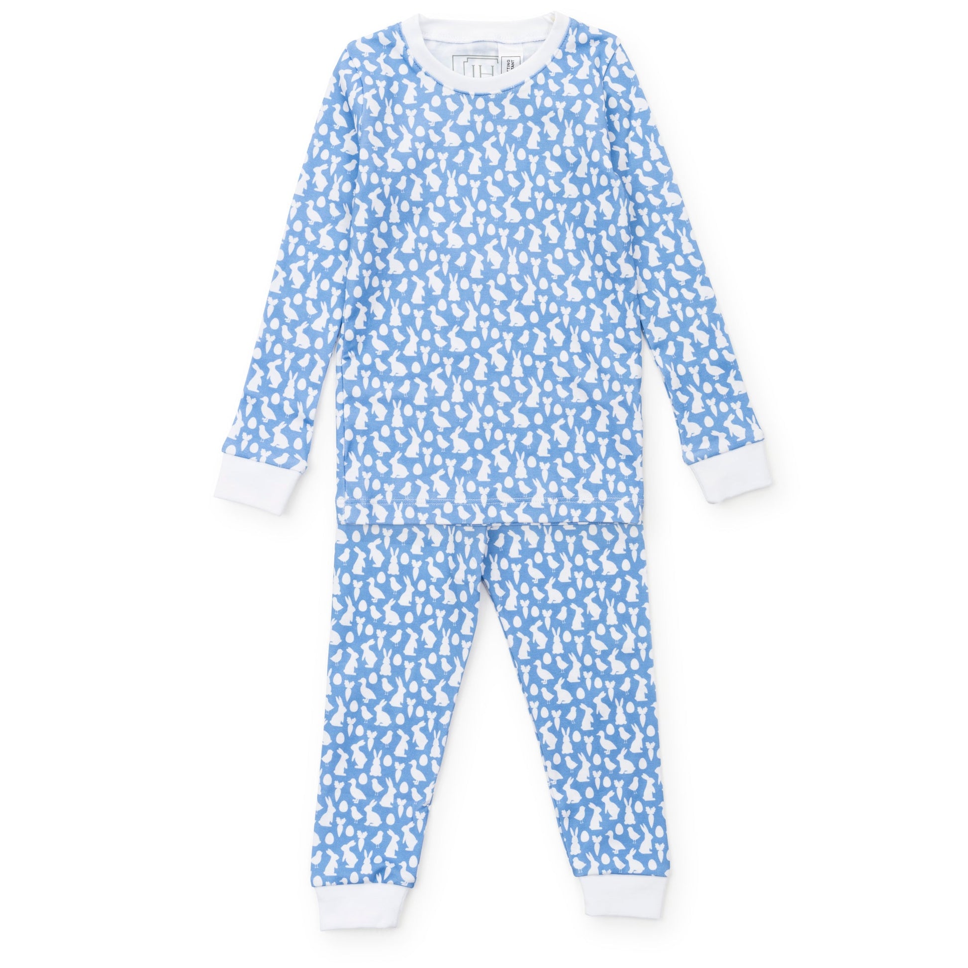 Lila and Hayes Grayson Boys' Pajama Pant Set - Easter Time Blue