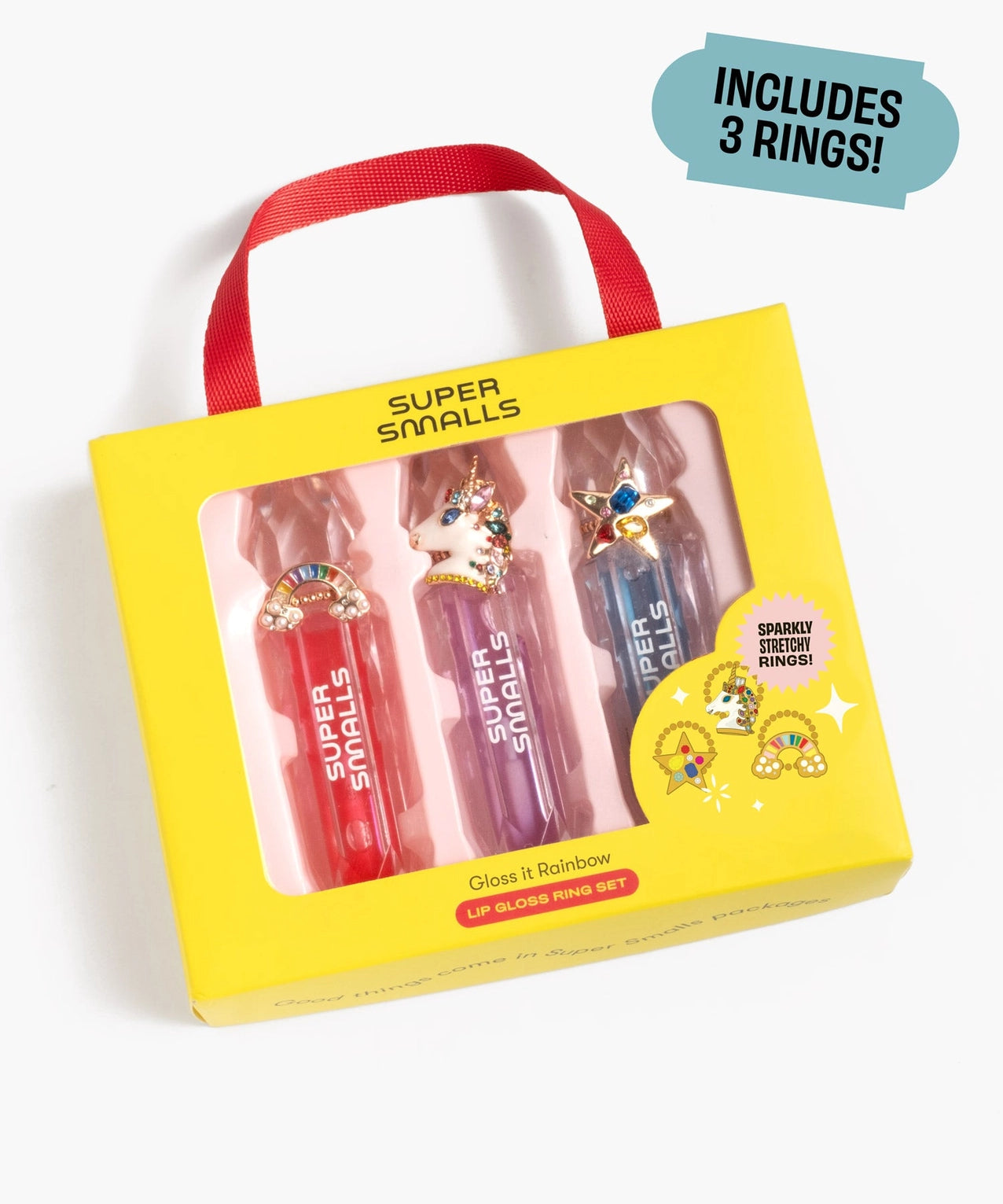 Super Smalls Gloss It Rainbow Lip Gloss Ring Set