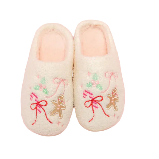 Rock Paper Scissors Kids Christmas Slippers