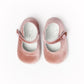 Children Chic My-First Velvet Mary Janes in Rose