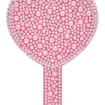 Iscream Pink Pearl Heart Hand Mirror
