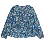 Bisby Anita Top- Brookline Blossoms Blue