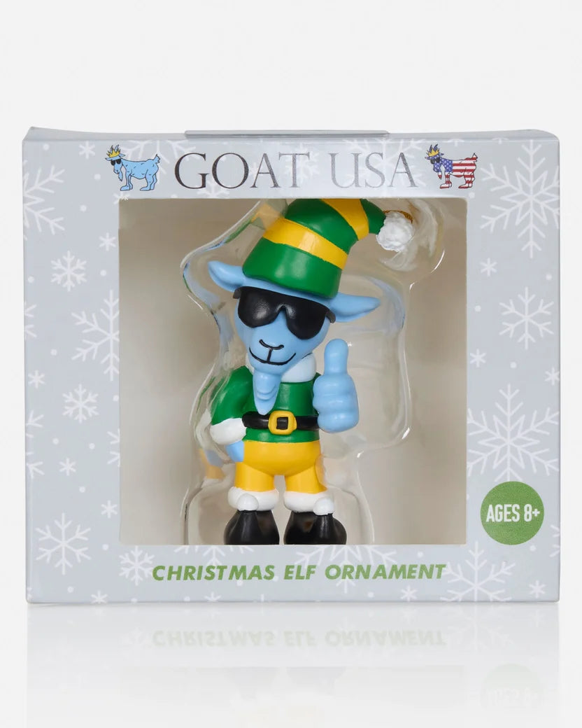 GOAT USA Elf Thumbs Up GOAT Ornament