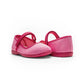 Evelyn Pink Canvas Mary Janes