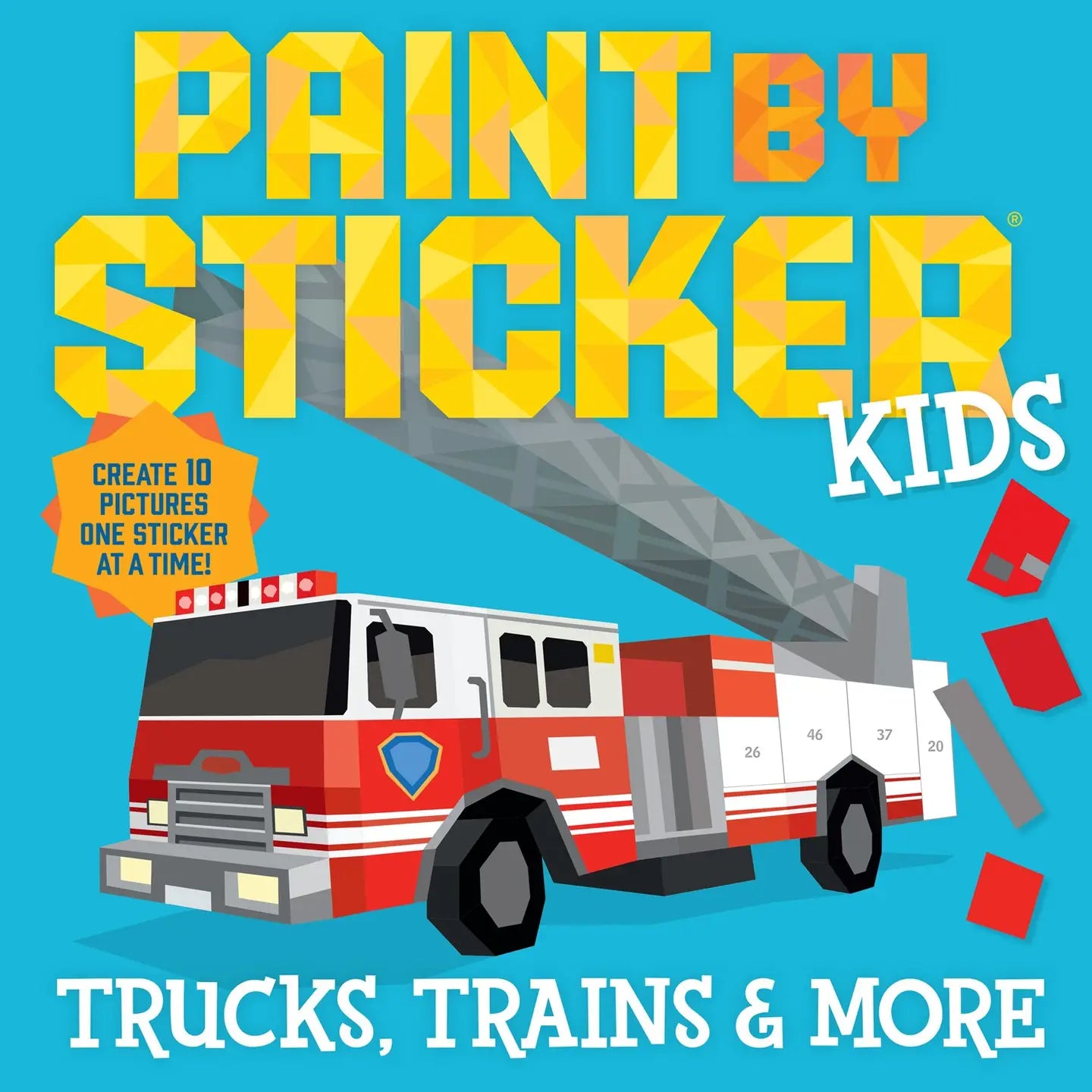 Hachette Books Paint By Sticker Kids: Trucks, Trains, and More