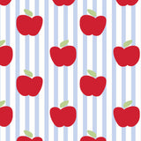 Lila and Hayes Jack Boys' Pajama Pant Set - Schoolhouse Apples Blue