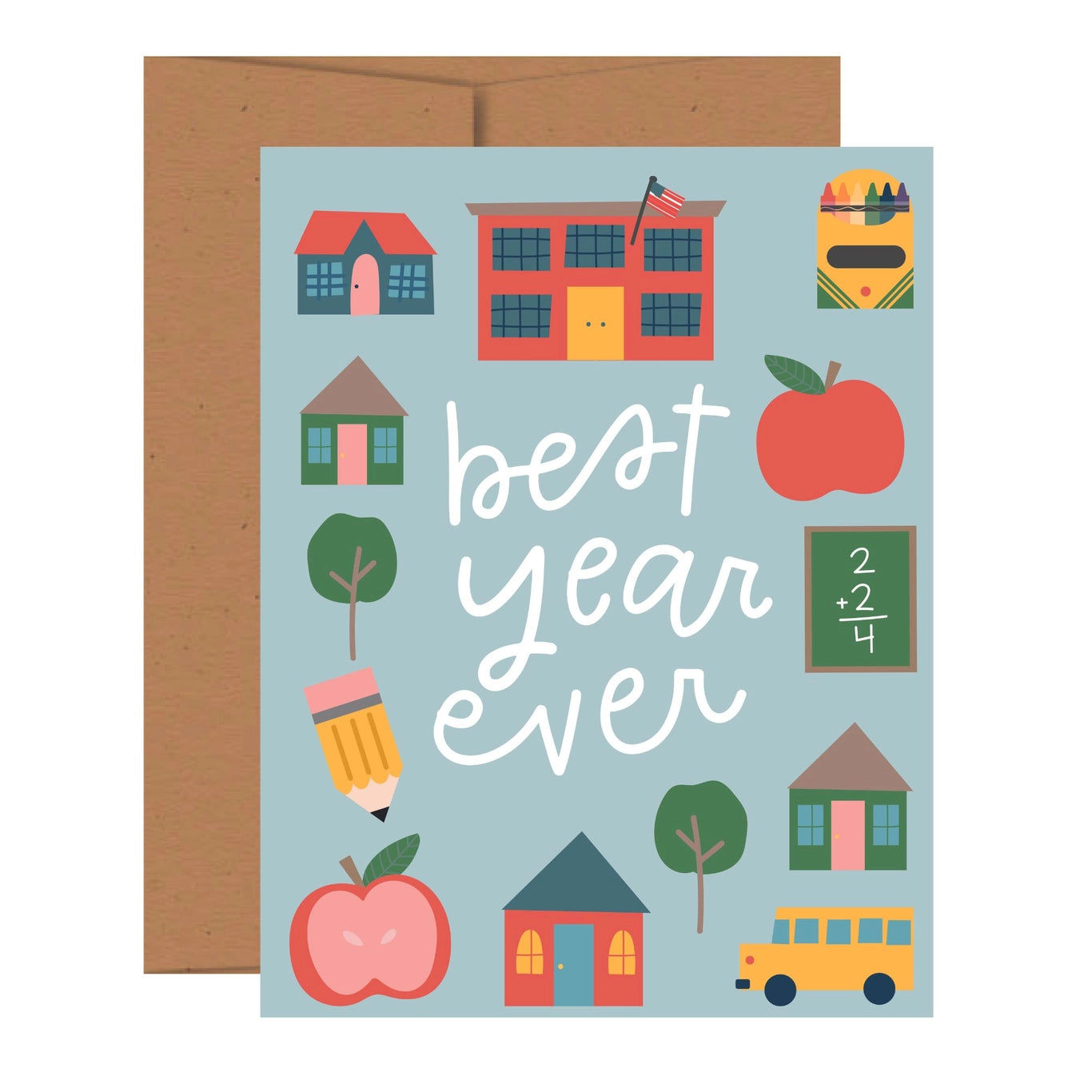 Pippi Post Best Year Ever School Teacher Greeting Card 