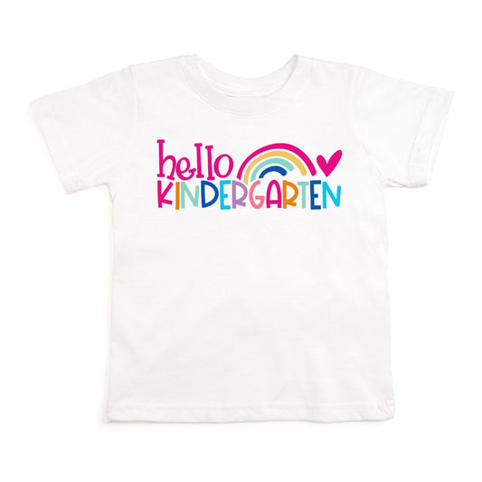 Sweet Wink Hello Kindergarten Short Sleeve T-Shirt - White