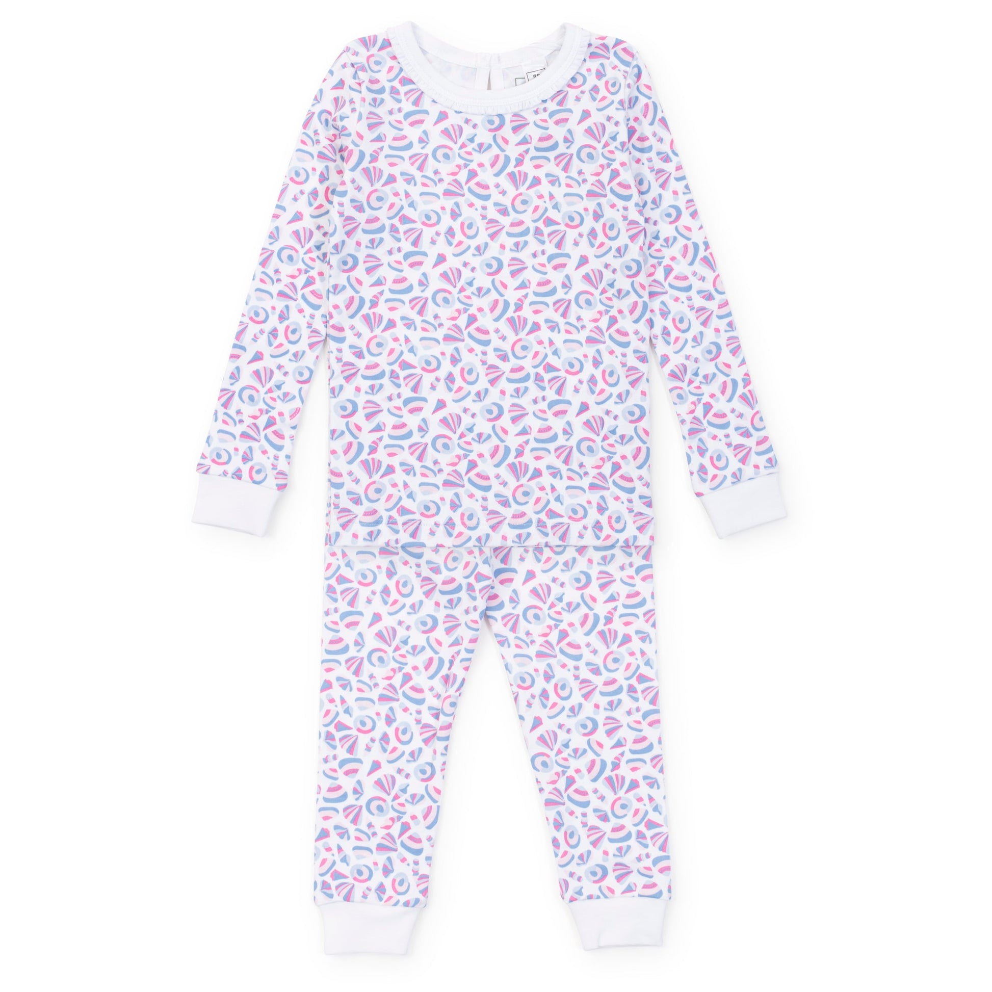 Lila and Hayes Ava Girls' Pajama Pant Set - Seashells on the Seashore