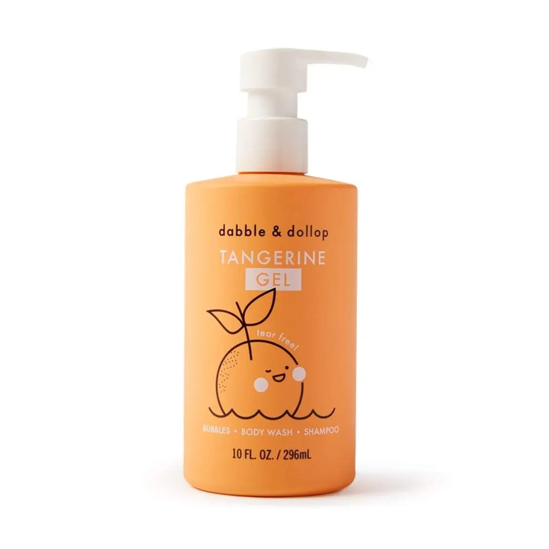 Dabble & Dollop Tear-Free Shampoo, Body Wash & Bubbles- Tangerine
