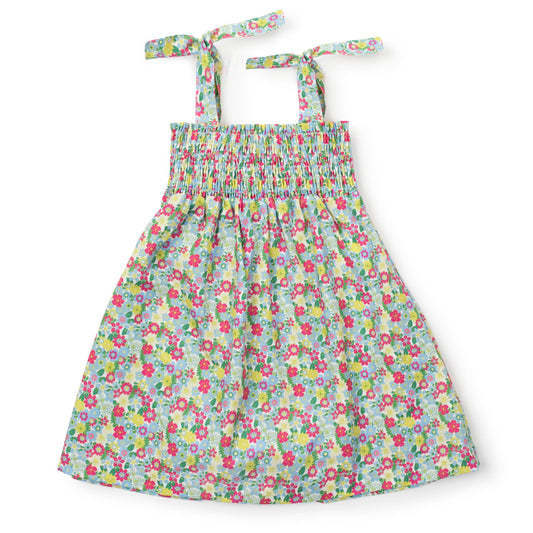 Lila and Hayes Betsy Girls' Woven Pima Cotton Dress - Arboretum Floral