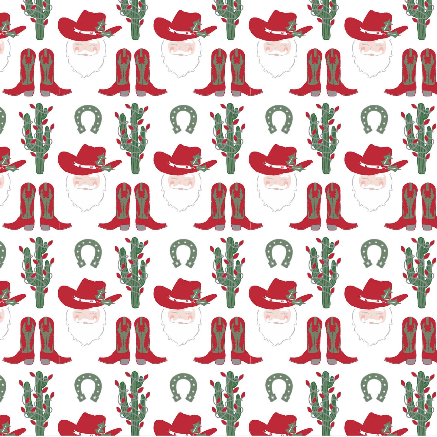 Evelyn Girls' Romper - Cowboy Christmas