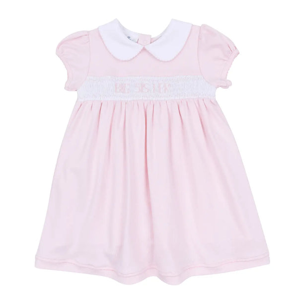 Big Sister Smocked Short Sleeve Dress