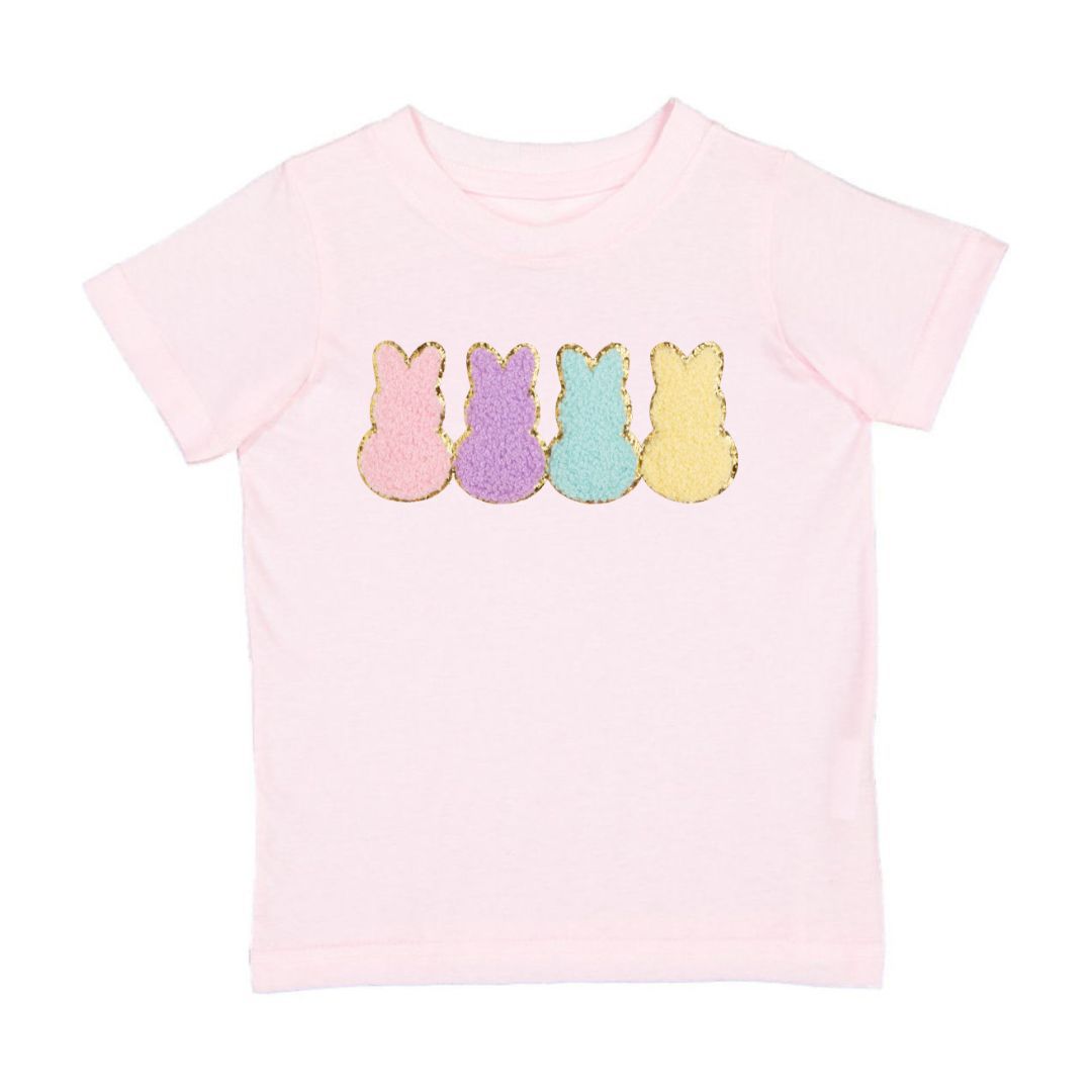 Sweet Wink Easter Peeps Patch Short Sleeve T-Shirt - Ballet