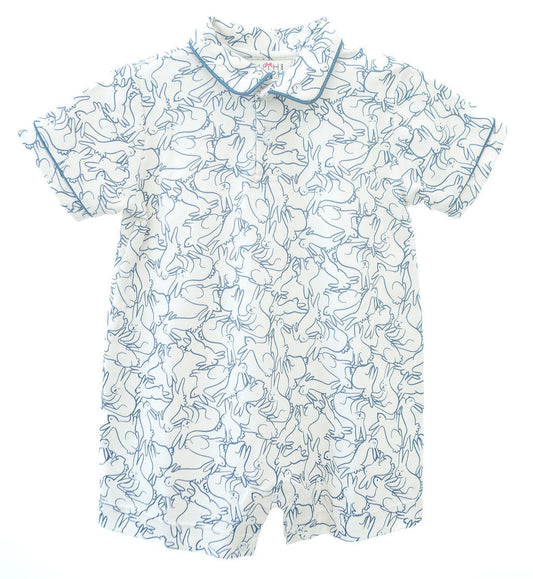 Ruth and Ralph Playful Bunnies Pima Harold Romper