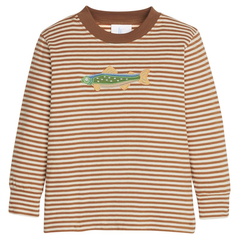 Little English Applique T-Shirt - Brook Trout