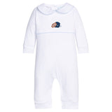 Little English Crochet Playsuit - Football Helmet