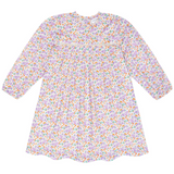 Minnow Girls Orchid Floral Long Sleeve Ruffle Dress