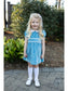 Grace and James Blue Velvet Noelle Dress