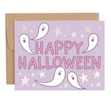 Pippi Post Happy Halloween Ghosts Greeting Card