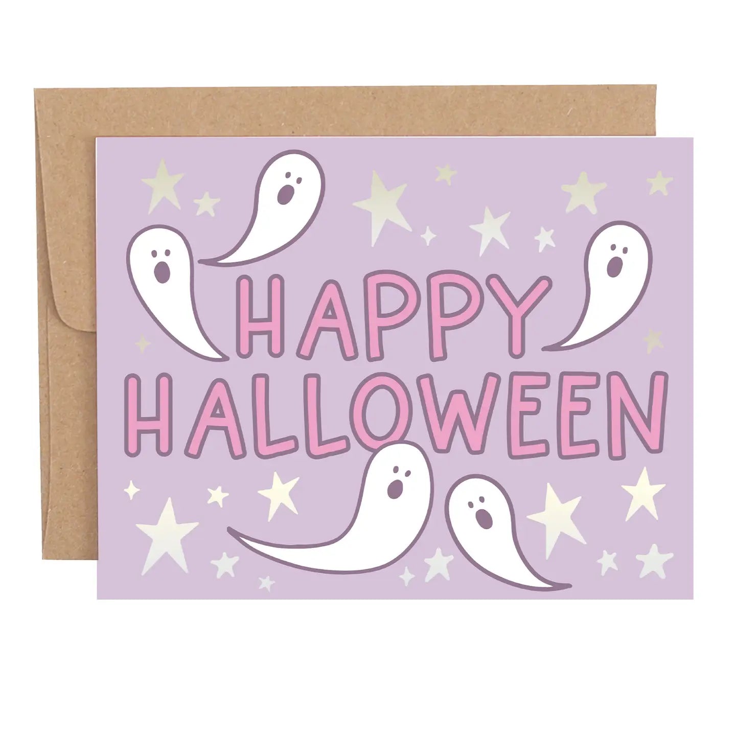 Pippi Post Happy Halloween Ghosts Greeting Card