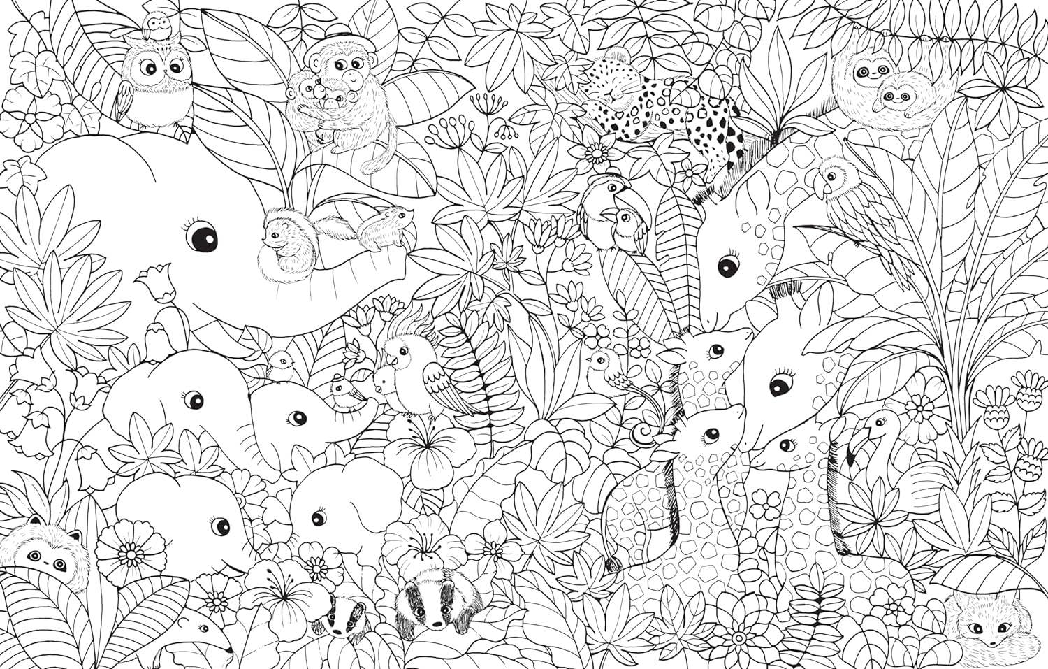 Hachette Books A Million Baby Animals Coloring Book 