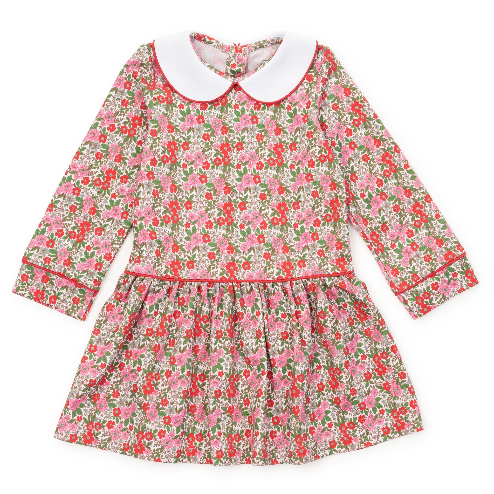 Lila and Hayes Lillian Girls' Dress - Floral Noel
