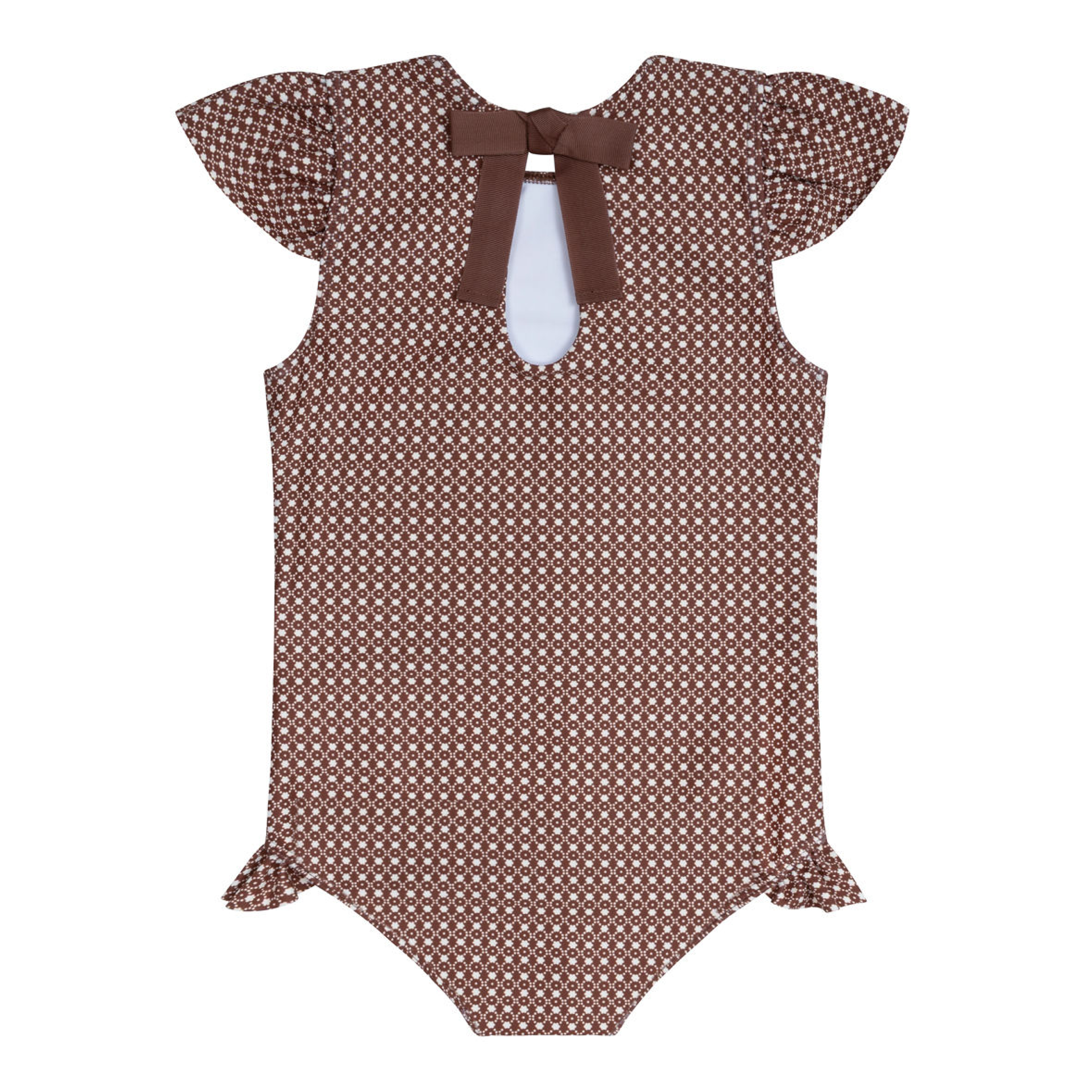 Minnow Girls Cafe Flora Cup Sleeve Rashguard One Piece