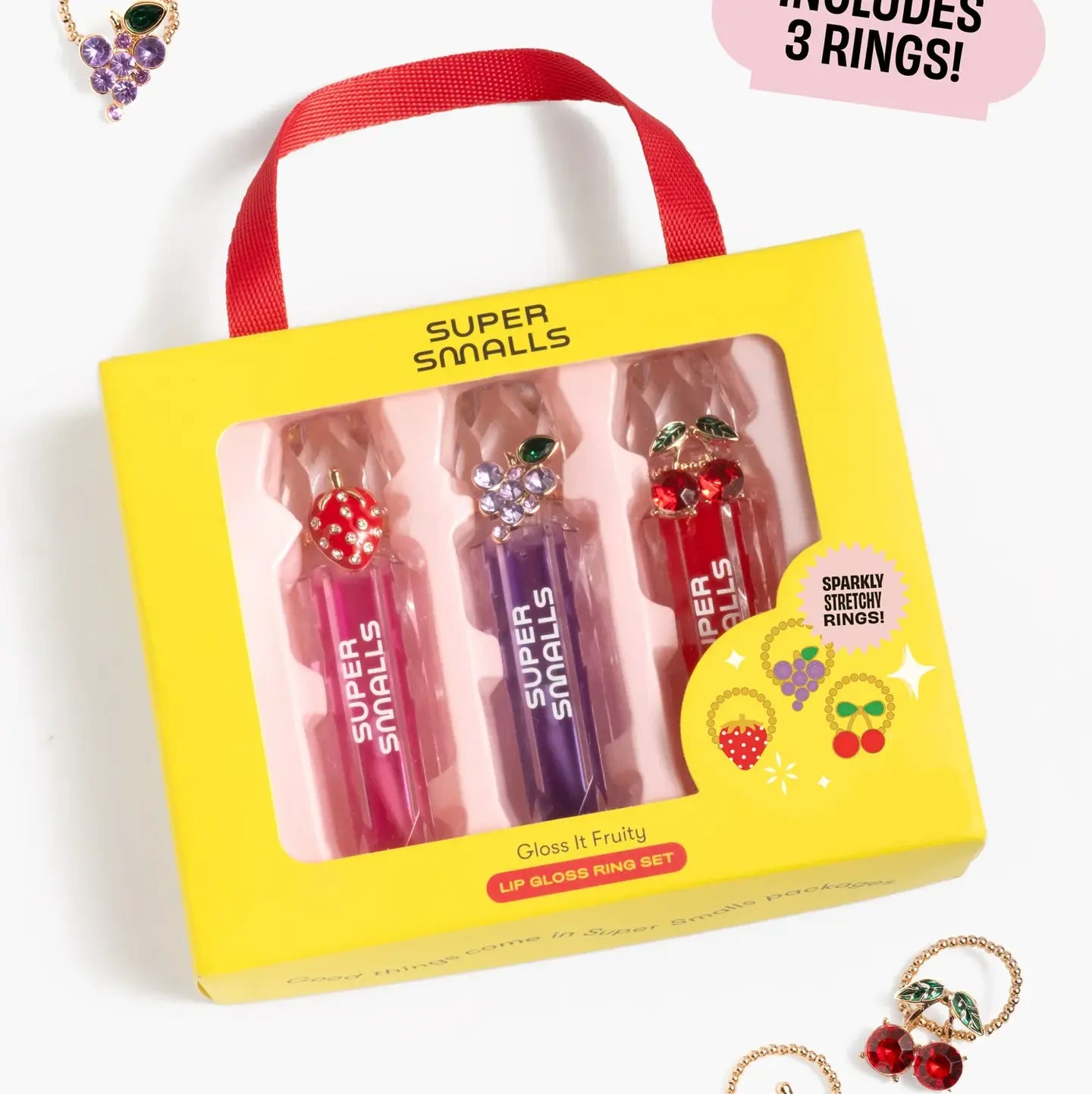 Super Smalls Gloss It Fruity Lip Gloss Ring Set