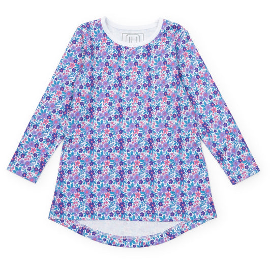Berkeley Girls' Shirt Dress - Blackberry Floral