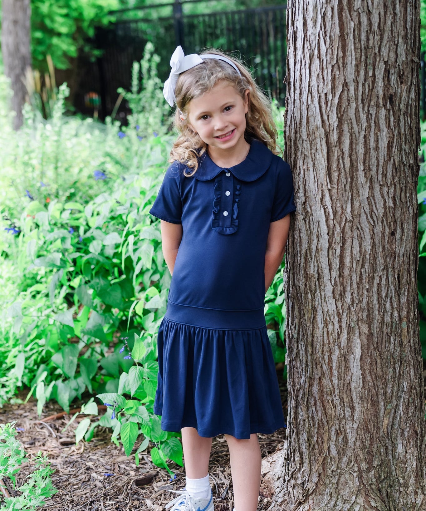 Sydney Girls' Dress - Navy