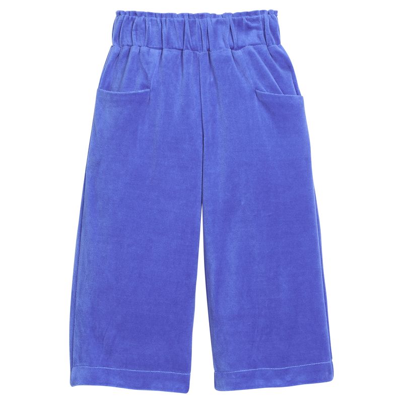 Cropped Palazzo Pants- Regent's Blue