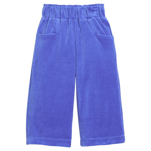 Cropped Palazzo Pants- Regent's Blue