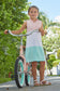 Little English Color Block Hastings Polo Dress- Pink