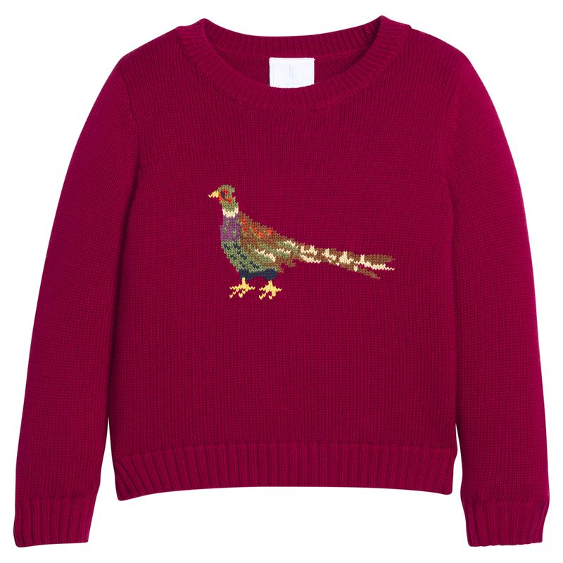 Little English Intarsia Sweater- Pheasant