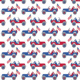 Charles Boys' Short Set - Patriotic Jeeps