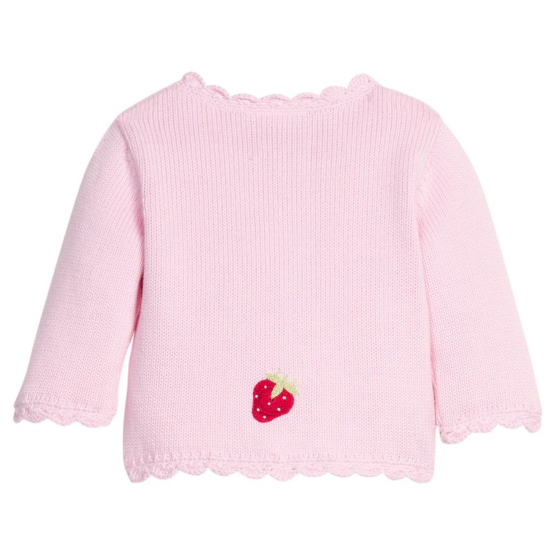 Crochet Cardigan- Strawberry